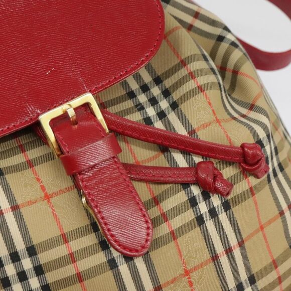 Burberry Nova Check Beige Canvas Backpack Bag (Pre-Owned) - Picture 14 of 16